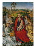 Madonna in the Rose Bower Left Panel of a Diptych