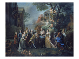 Allegory of the Reunion of Elector Max Emanuel with His Family  1715