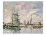 Norwegian Three-Masted Ship in the Harbour of Deauville  1897
