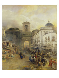 Street in Naples (Porta Capuana)  1875