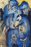 Tower of the Blue Horses  1913 (Postcard to Else Lasker-Schueler)