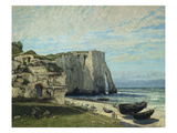 The Cliffs at Etretat after the Storm  1870