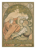 Poster Advertising the 'société Populaire Des Beaux-Arts'  1897