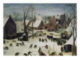 The Census at Bethlehem  1566 Detail Upper Right