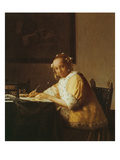 A Lady Writing  about 1665