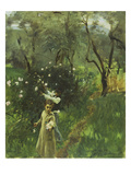 Gathering Flowers at Twilight