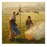 Peasant Woman Burning Branches