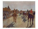 The Parade  or Race Horses in Front of the Stands  about 1866/68