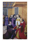 From: Le Voyage De Genes (Voyage to Genoa): Poet Jean Marot Hands over His Work to Anne of Brittany