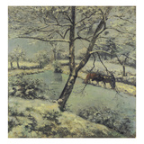 Winter at Montfoucault with Snow  1875