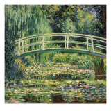 Bruecke in Monets Garten Mit Weissen Seerosen  1899