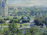 View of the Tuileries Gardens  Paris  1876