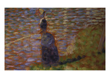 Angler at the Riverside of the Seine Study for 'La Grande Jatte'  1884/85
