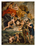 The Medici Cycle: Henri Iv Receiving the Portrait of Marie De Medici  1621-25