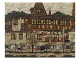 Houses with Clothes Drying  1917