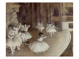 Ballet Rehearsal on Stage  1874