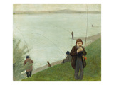Fishermen at the Rhine River  1905