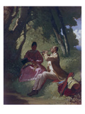 The Flute Recital  about 1855
