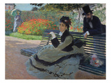 Madame Monet on a Garden Bench