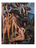 Bathers under Trees  1913
