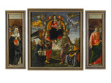 Parts of the Highaltar of S Maria Novella Florence: Katharina V Siena  Madonna with Child