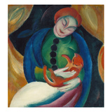 Girl with a Cat Ii  1912