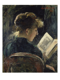 Young Woman Reading  1888
