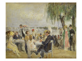 Garden Café on the River Elbe  ca 1922
