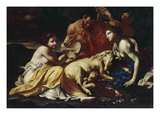 Jupiter Als Kind  Von Der Ziege Amalthea Genaehrt