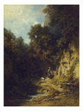 Maedchen Mit Ziege  um 1870
