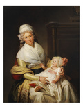 Bildnis Von Constantia Foster Mit Ihrem Sohn