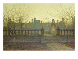 Lady Bountifulle Leaving a Retirement Home in the Evening Autumn Sun  1884