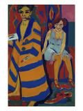 Self Portrait with a Model  1910 (Painted over in 1926)