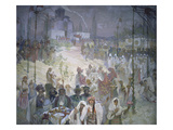 The Coronation of Tsar Stepan Dusan (1308-55) from the 'slav Epic'  1926