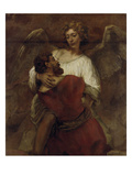 Jacob Wrestling with the Angel  about 1659/60