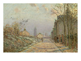 Suburban Street in the Snow  1872