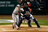 Detroit  MI - Oct 27: Detroit Tigers v San Francisco Giants - Gregor Blanco and Anibal Sanchez
