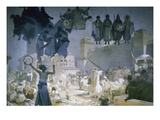 The Introduction of the Slavonic Liturgy  from the 'slav Epic'  1912