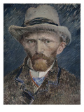 Self Portrait with Grey Felt Hat  1887
