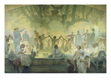 From Slav Epic: the Oath of Omladina under the Slavic Linden Tree  1928