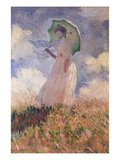 Woman with Parasol Turned to the Left (Suzanne Hoschedé)  1886