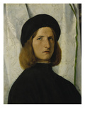 Portrait of a Young Man in Front of a White Curtain  about 1508