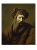 Head of a Bearded Man in Oriental Costume  about 1660-1670