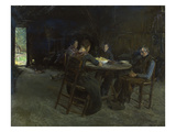 East Frisian Peasants Saying Grace  1890