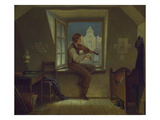 The Violinist at the Window  about 1860