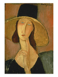 Portrait of Jeanne Hebuterne in a Large Hat