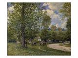 Pasture Ground with Cows Near Louveciennes  1874