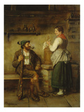 Huntsman and Maid Having a Chat in the Kitchen after 1850