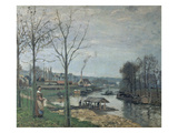 The Washing House in Port-Maly (Pontoise) 1872
