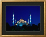 The Blue Mosque of Sultan Ahmed I and Hagia Sophia or Ayasofya  Istanbul  Istanbul  Turkey